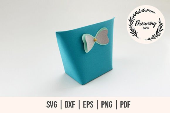 Download Bow Treat Box SVG - Bow Box Template - Treat box svg Collection
