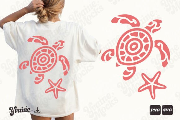 Download Boho Sea Turtle Coastal Summer PNG SVG - Summer png Collection