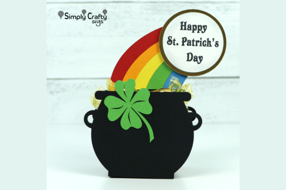 Download Pot O Gold Treat Box SVG - Treat box svg Collection