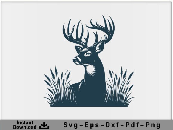 Download Hunting DEER Svg Vector Silhouette File - Deer svg Collection