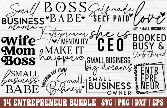 Download Entrepreneur SVG Bundle - Small Business - Entrepreneur svg Collection