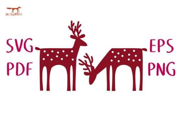 Download Two Woodland Deer SVG Cut File - Premium Bundle