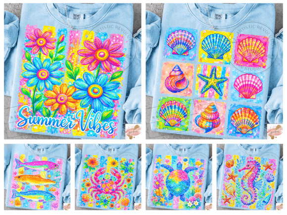 Download Coastal Preppy Summer Png Bundle - Summer png Collection