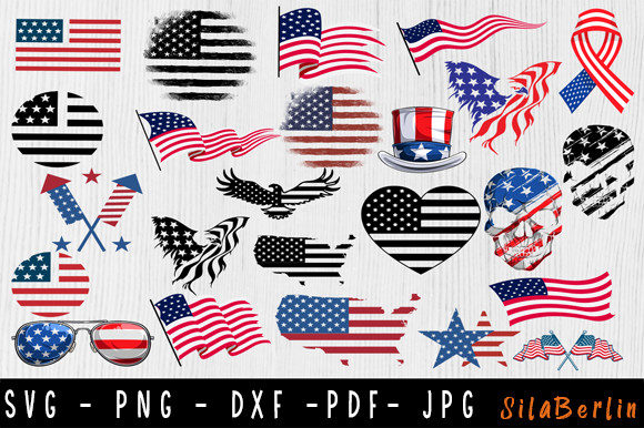 Download USA Flag SVG Bundle, American Flag SVG - Usa flag svg Collection
