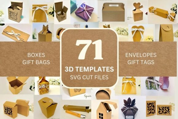 Download 71 SVG Box Templates - Cricut SVG Files - Premium Resources
