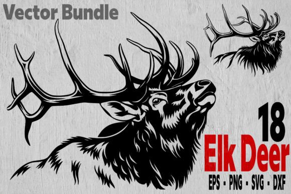 Download 18 Elk Deer Svg , Outdoor Animal Clipart - Deer svg Collection